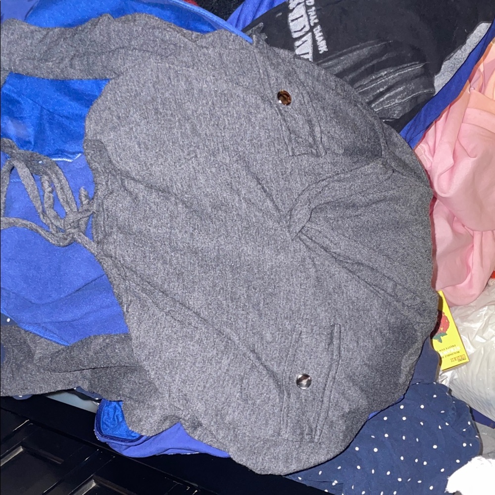 Fashion Nova Gray Long Sleeve Top